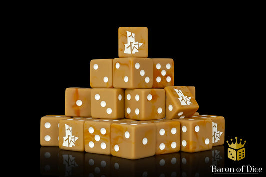 Baron of Dice Evil Fortress – 25 eckige Würfel für Sole Ring