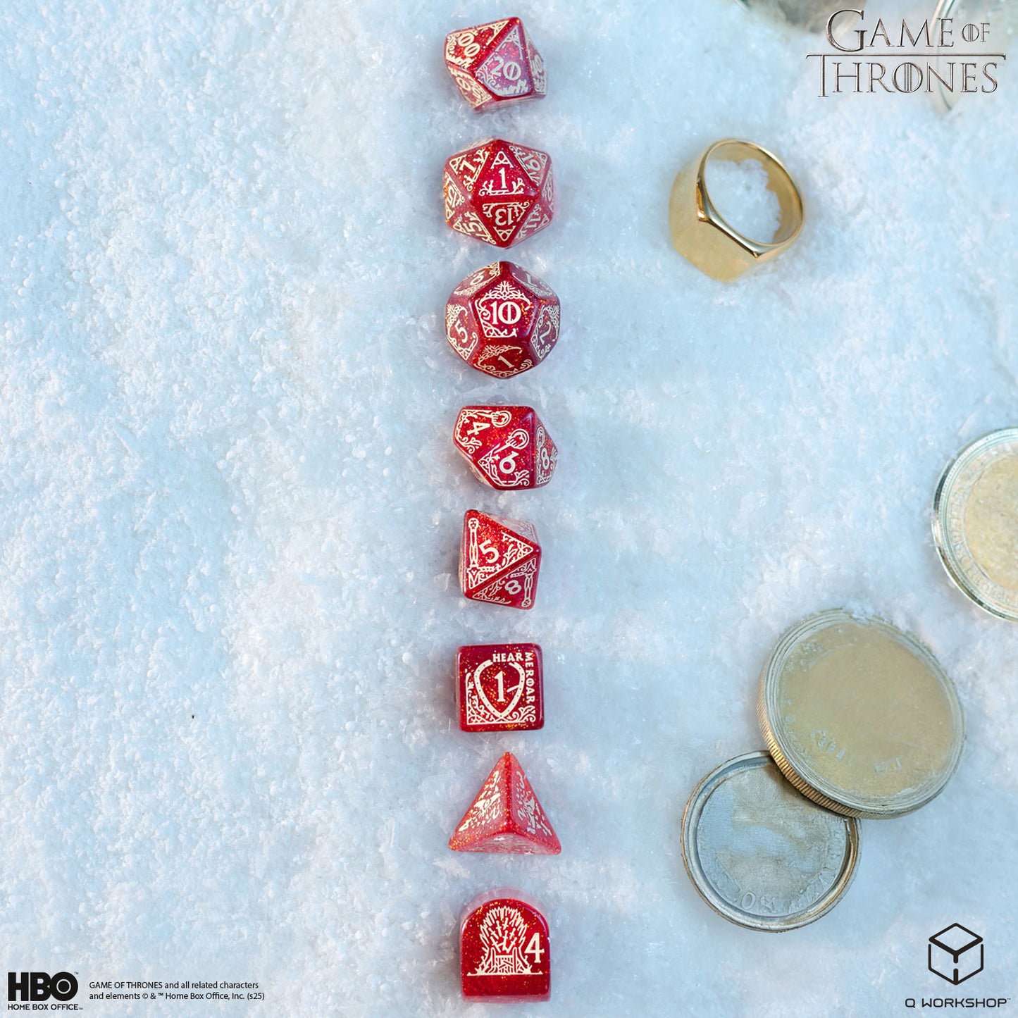Game of Thrones. Lannister Dice Set.