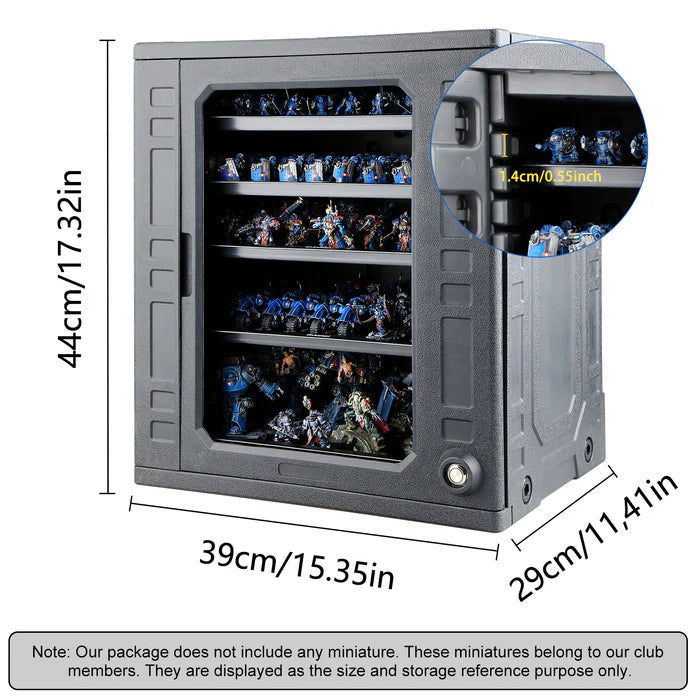 Jucoci Miniaturen Aufbewahrungskoffer Transportkoffer XL mit Licht