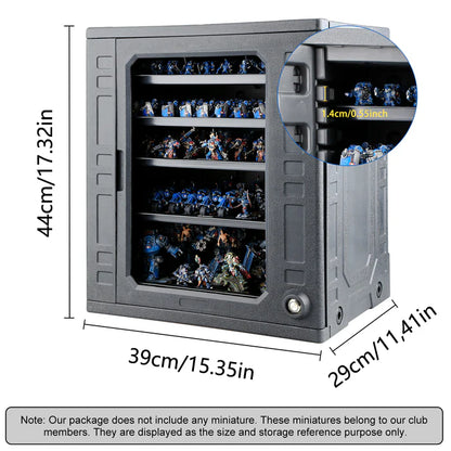 Jucoci Miniaturen Aufbewahrungskoffer Transportkoffer XL mit Licht