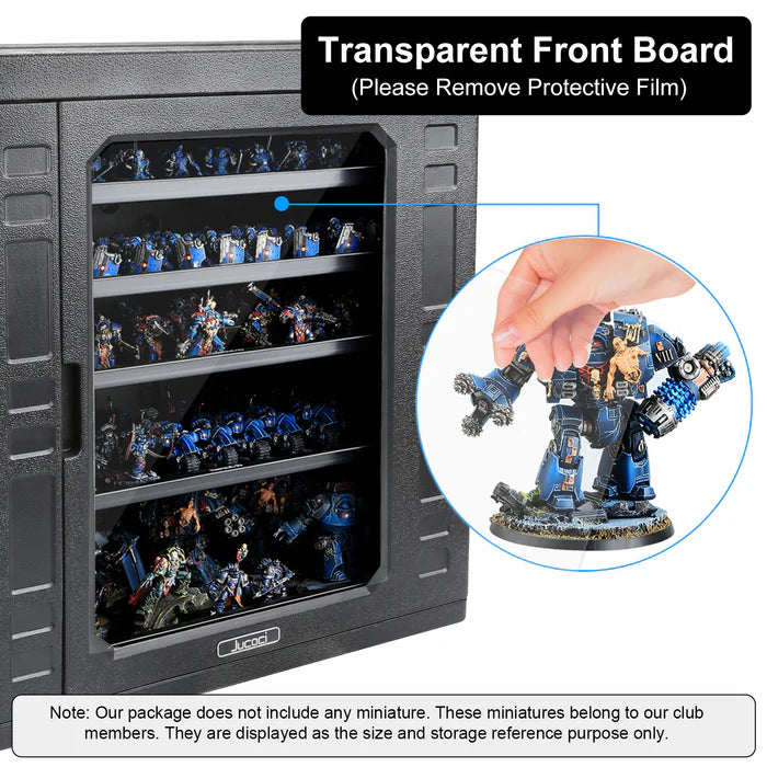 Jucoci Miniaturen Aufbewahrungskoffer Transportkoffer XL mit Licht