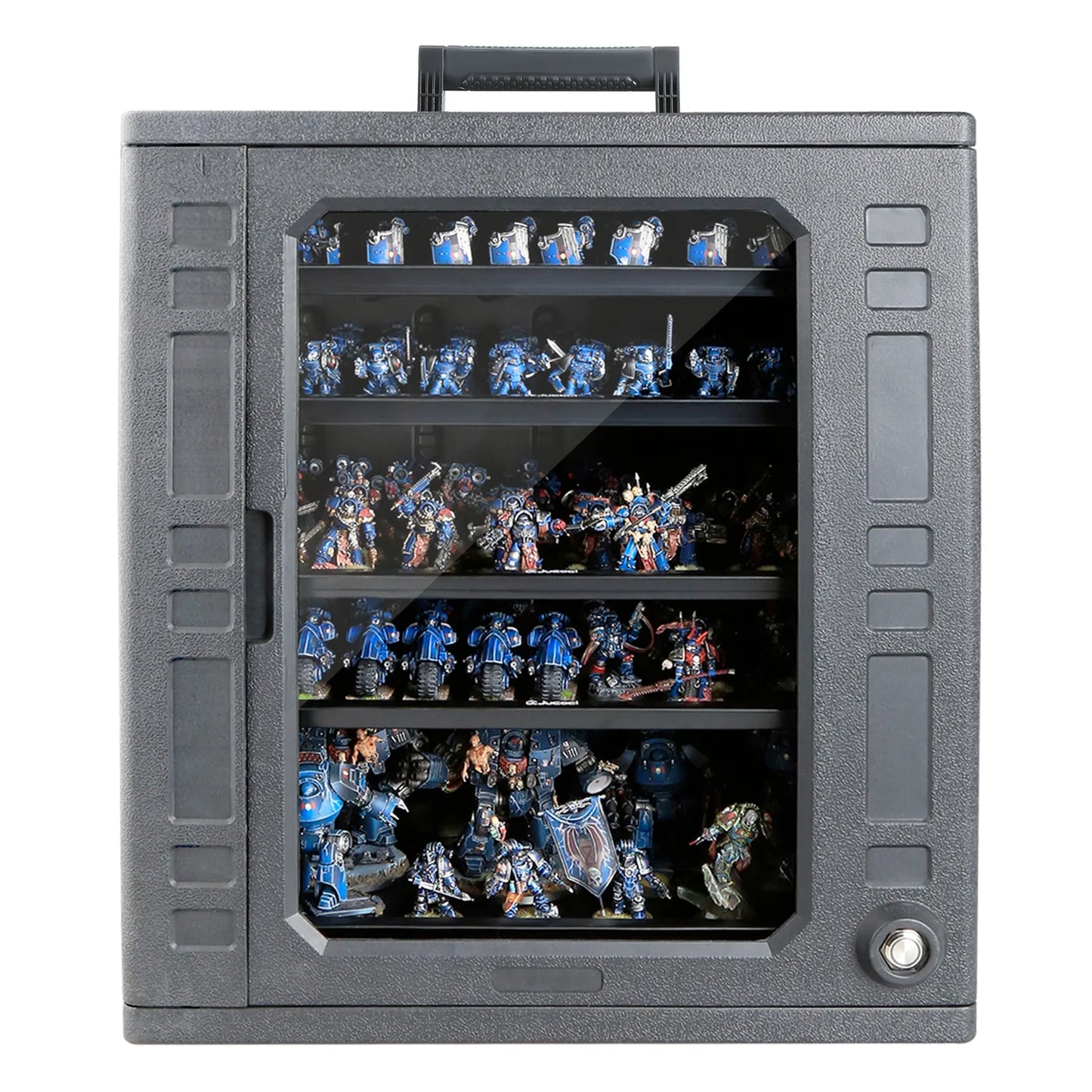 Jucoci Miniaturen Aufbewahrungskoffer Transportkoffer XL mit Licht