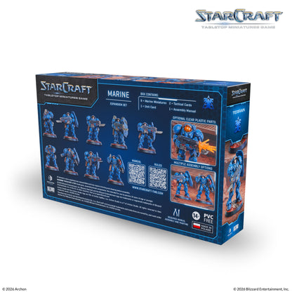 StarCraft® Marine – Terran Erweiterung | 9x Miniaturen | TMG Brettspiel