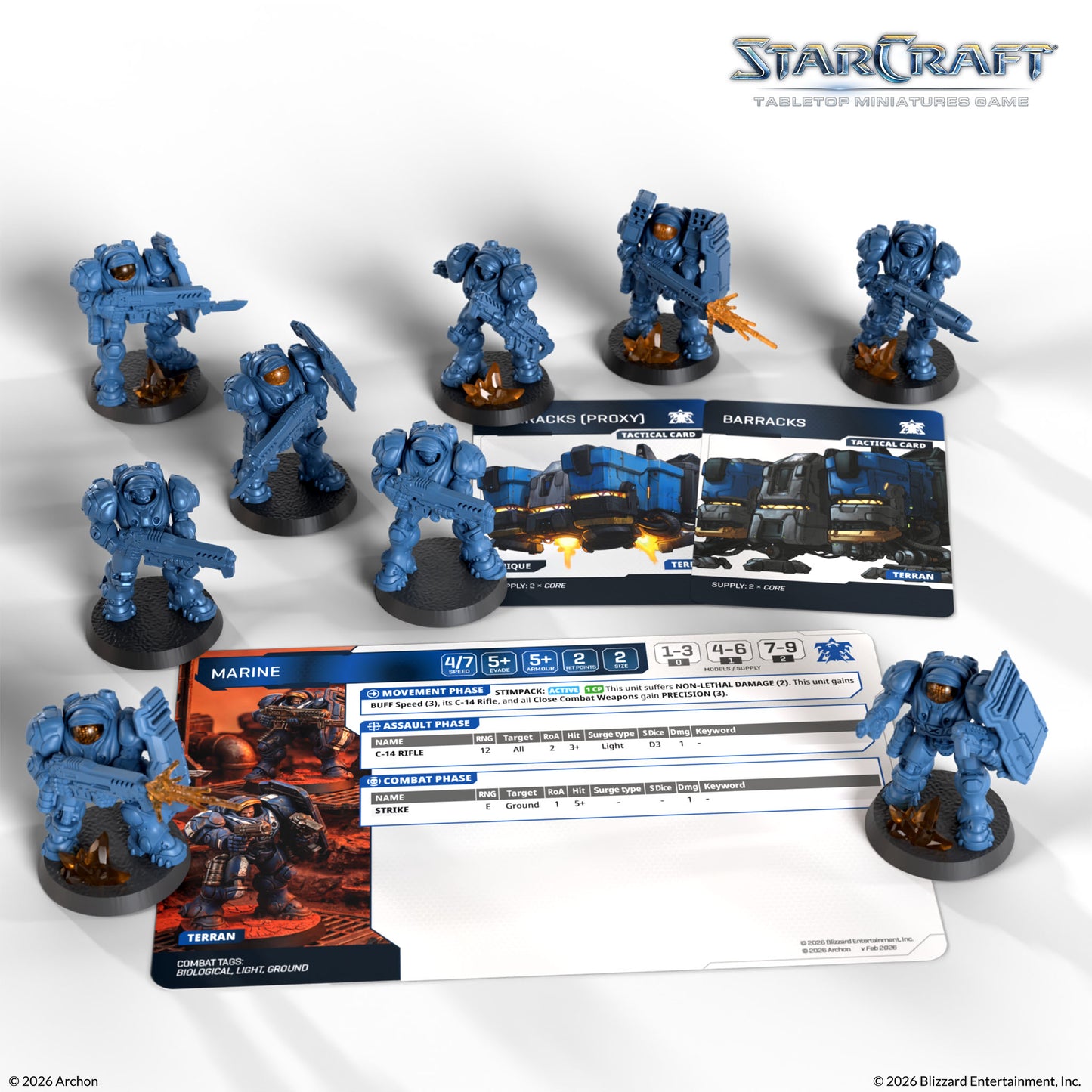 StarCraft® Marine – Terran Erweiterung | 9x Miniaturen | TMG Brettspiel