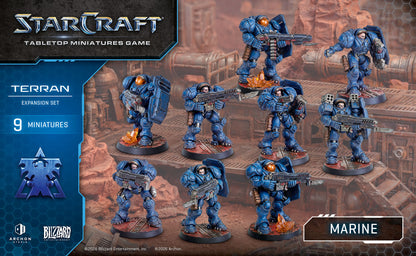 StarCraft® Marine – Terran Erweiterung | 9x Miniaturen | TMG Brettspiel