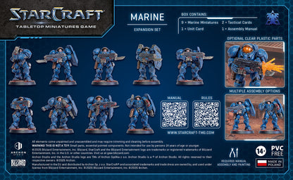 StarCraft® Marine – Terran Erweiterung | 9x Miniaturen | TMG Brettspiel