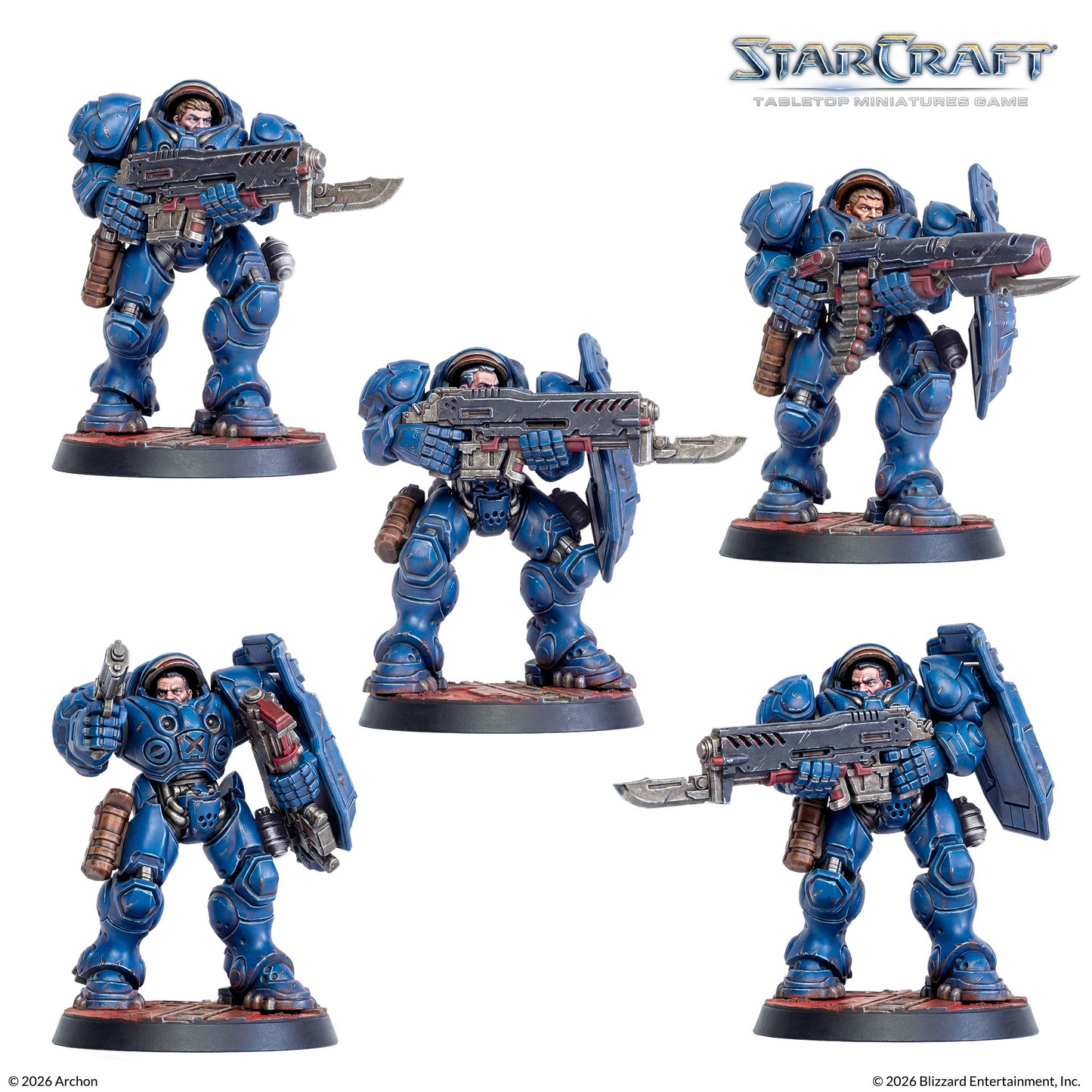 StarCraft® Marine – Terran Erweiterung | 9x Miniaturen | TMG Brettspiel