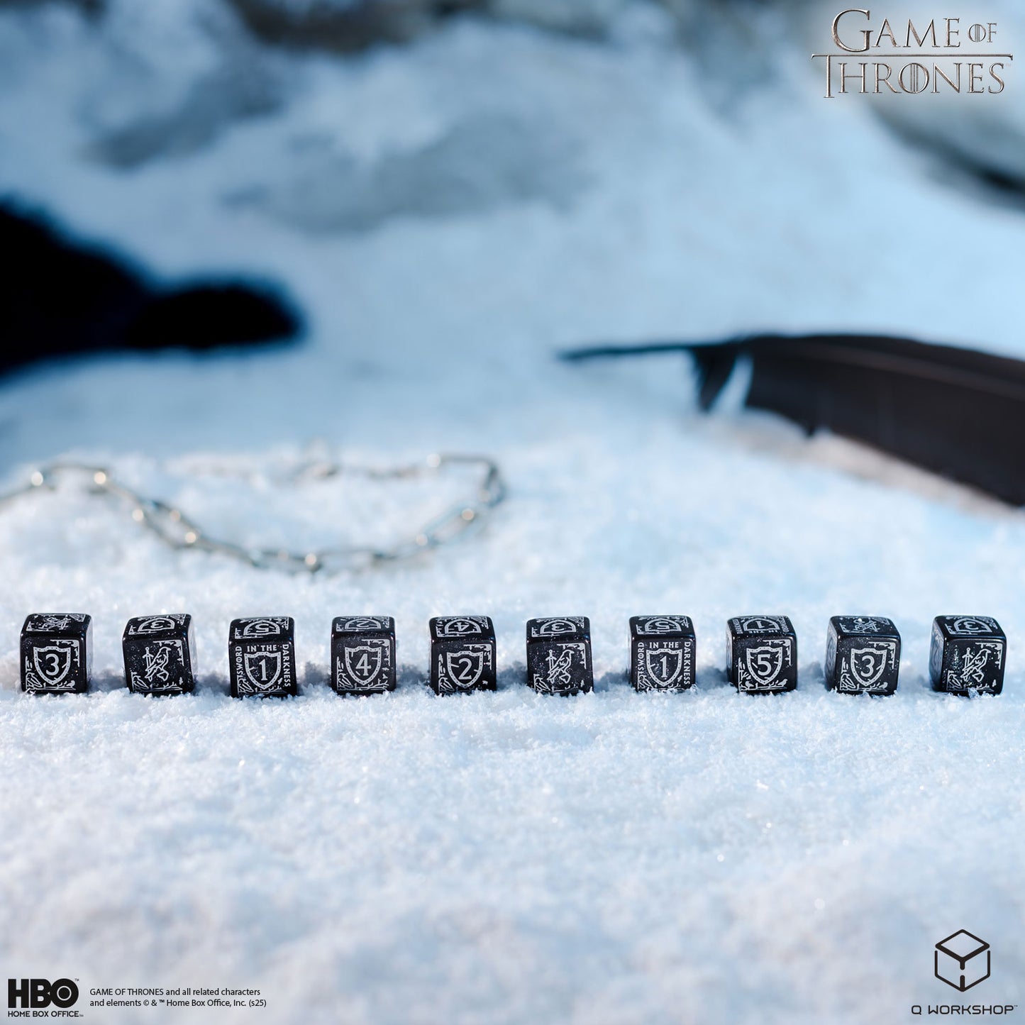 Game of Thrones. Night's Watch 10xD6 Dice Set.