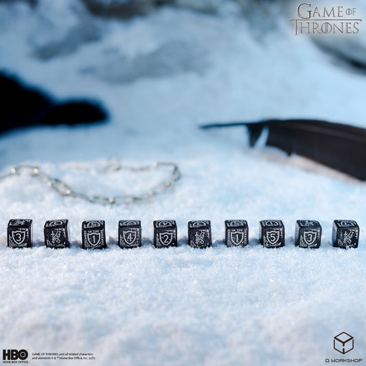 Game of Thrones. Night's Watch 10xD6 Dice Set.
