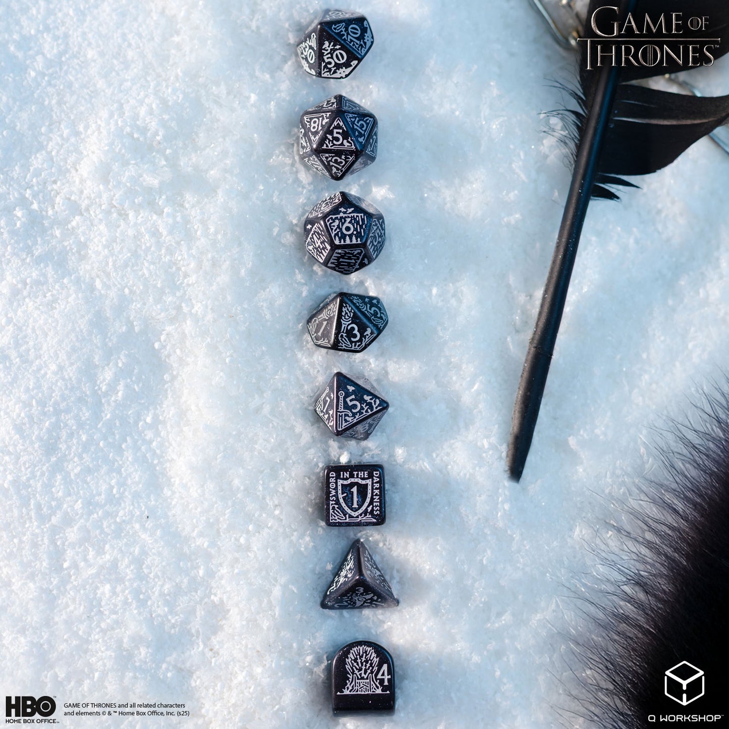 Game of Thrones. Night's Watch Dice Set.