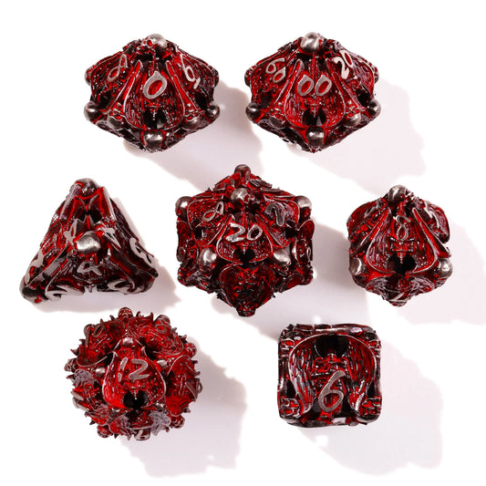 Baron of Dice Angels of Death – 7-teiliges RPG-Würfelset Metal