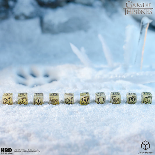 Game of Thrones. Stark 10xD6 Dice Set.