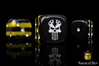 Baron of Dice Steel Renegades – 25 runde Würfel für Sci-Fi Wargaming