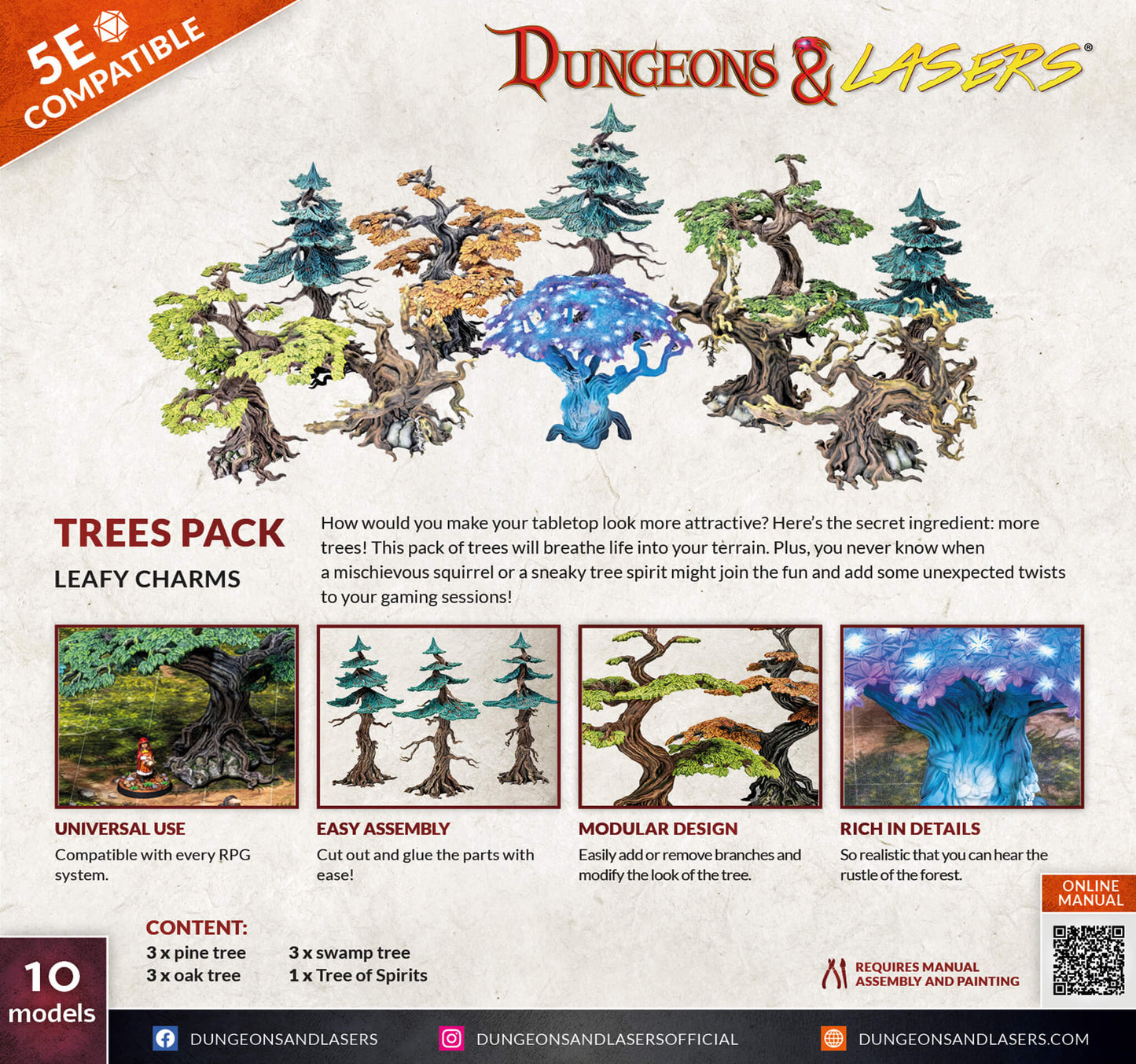 D&L Trees Pack Gelände Set Bäume Archon Studio Neu
