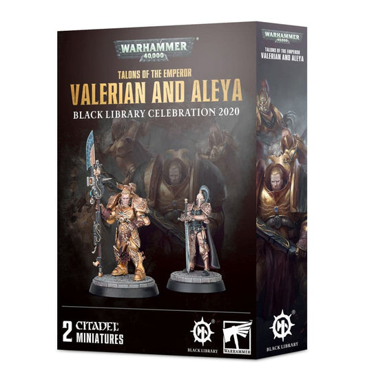 Warhammer 40K Adeptus Custodes Valerian and Aleya – Character Model Set