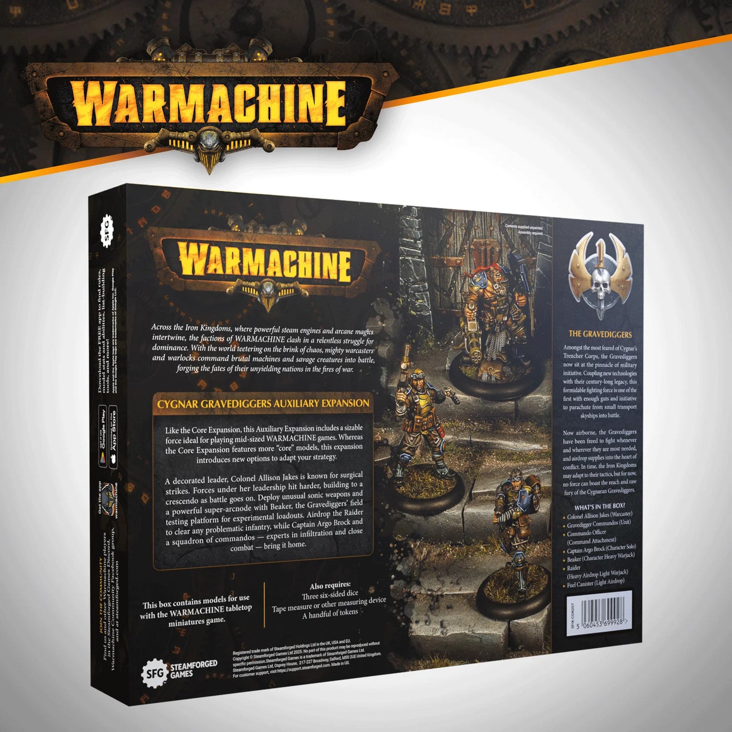 Warmachine: Cygnar Gravediggers Auxiliary Expansion