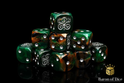 Baron of Dice Wild Hunt – Dark Forest – 25 runde Würfel für Fantasy Wargaming
