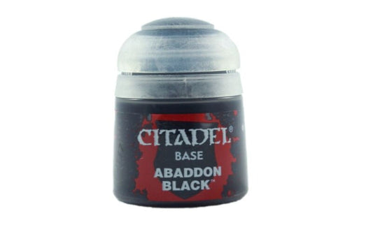 Abaddon Schwarz Citadel Base 12ml Warhammer 40000