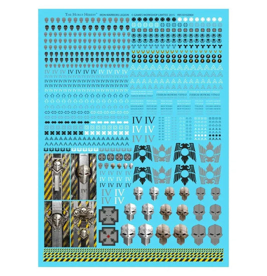Warhammer 40,000 Iron Warriors Decals Transfer Abziehbilder Horus Heresy