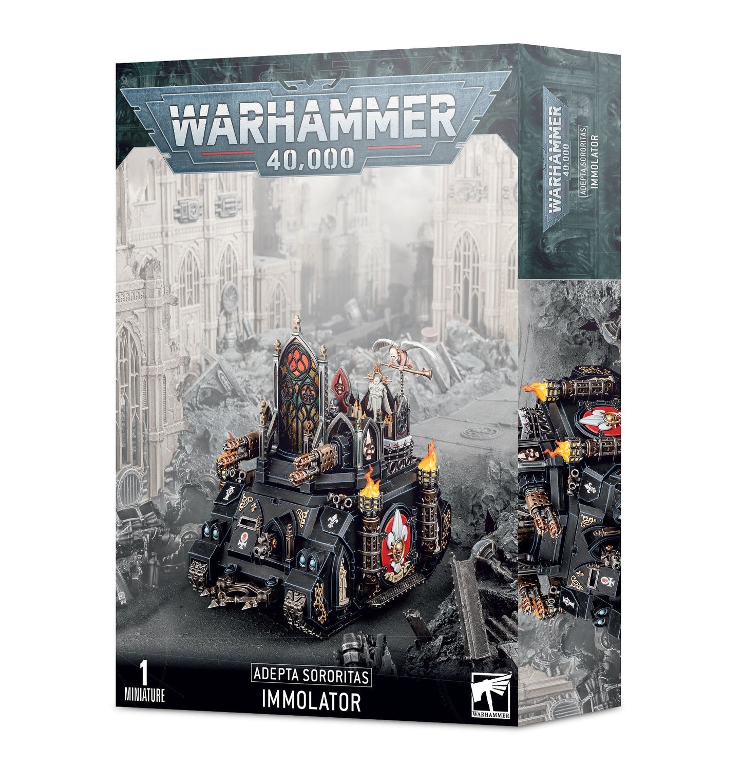 Miniatur des Adepta Sororitas Immolator-Panzers