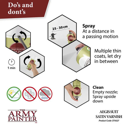 Army Painter Base Primer Satin Varnish APCP3027 Primer