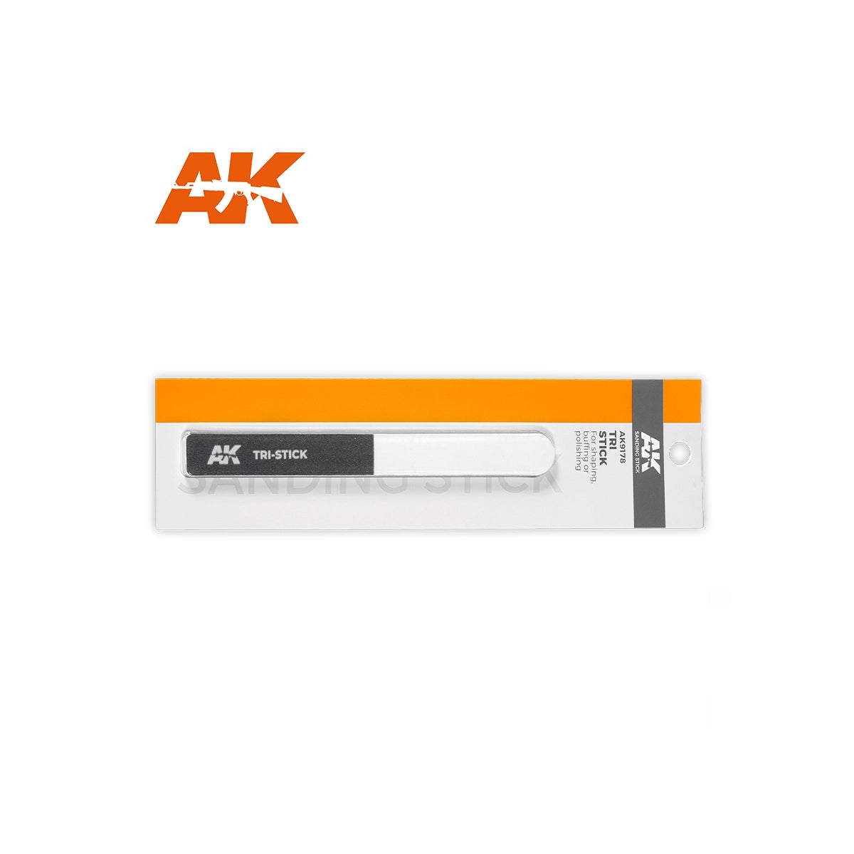 AK-Interactive Sanding Tri-Stick – 3-stufiger Schleifstab
