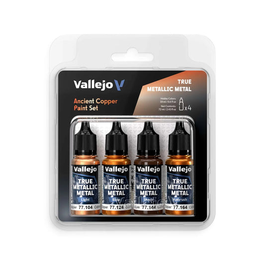 Vallejo Ancient Copper True Metallic Paint Set VATMM77253 Neu