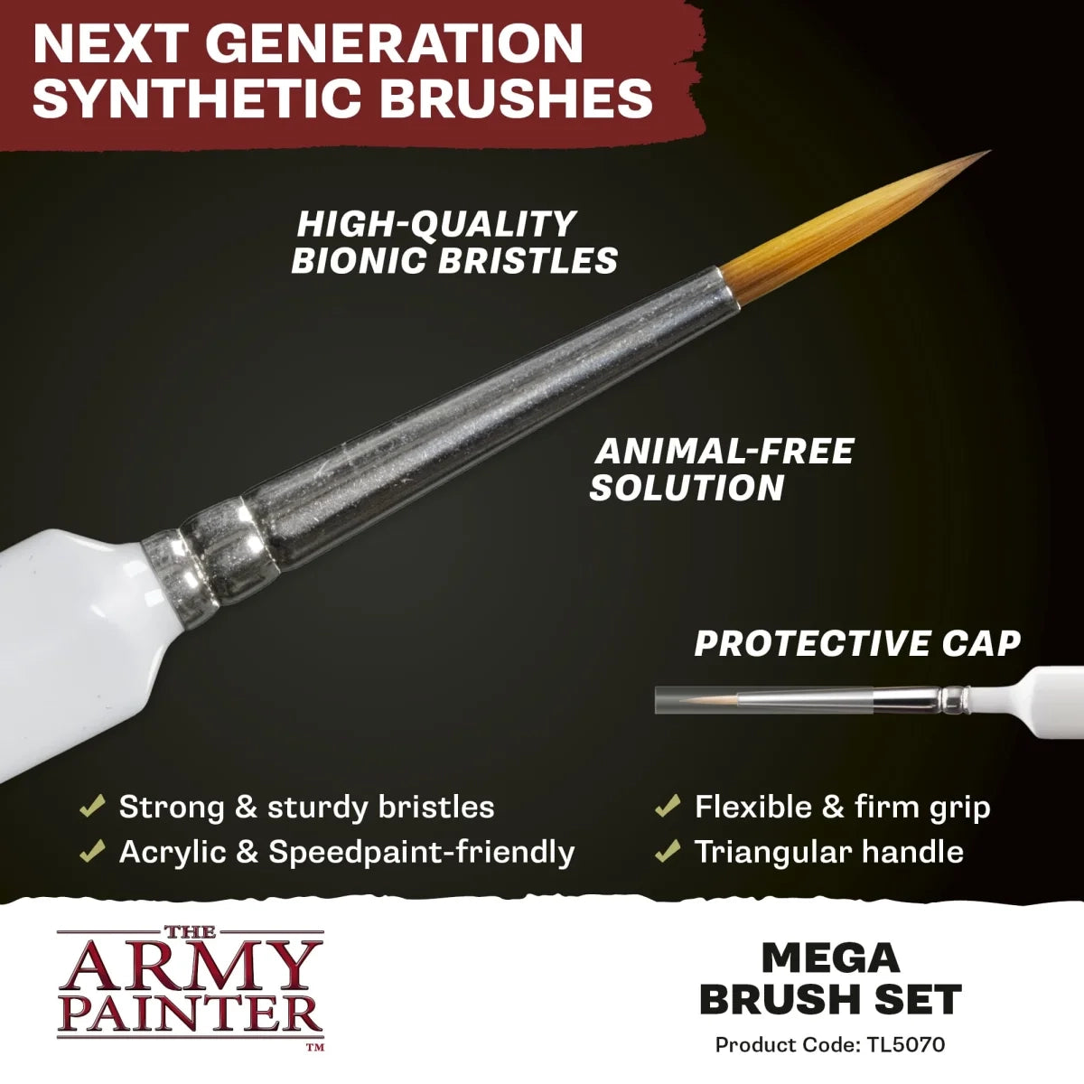 The Army Painter Mega Brush Set 2025 – 10 Modellbaupinsel