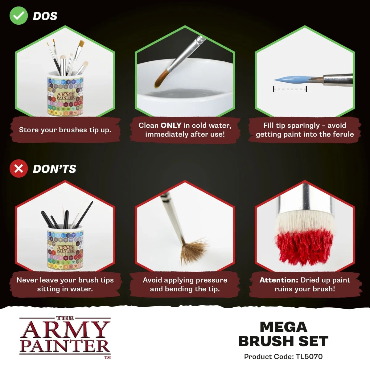 The Army Painter Mega Brush Set 2025 – 10 Modellbaupinsel