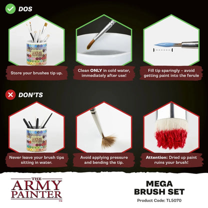 The Army Painter Mega Brush Set 2025 – 10 Modellbaupinsel