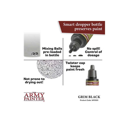 The Army Painter Speedpaint 2.0 Grim Black – 18 ml