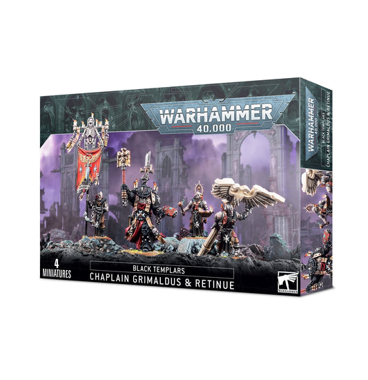 Chaplain Grimaldus und Servitoren Miniaturen Warhammer 40000 Deutsch
