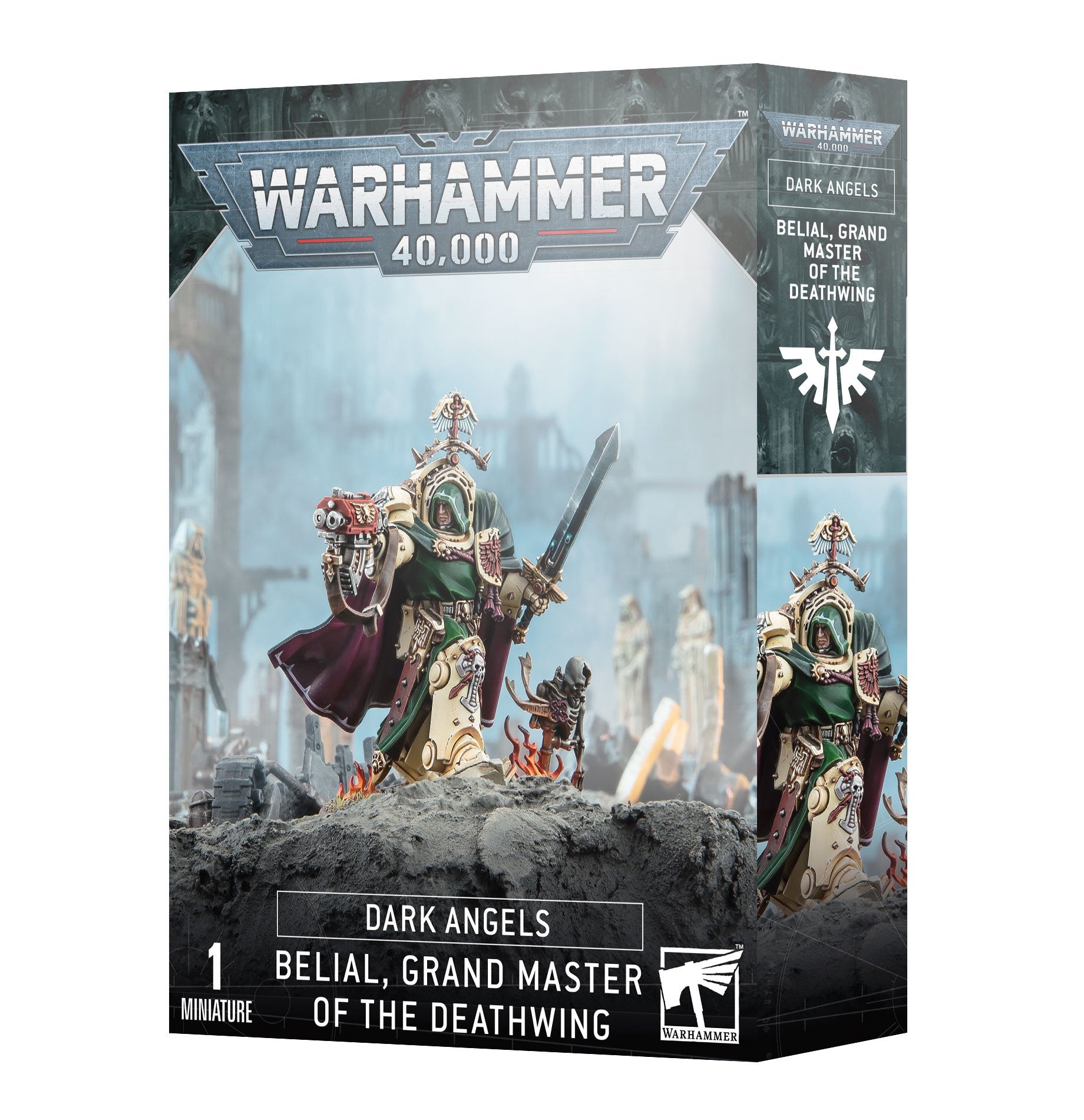 Miniatur von Belial, Großmeister des Ravenwing, aus Warhammer