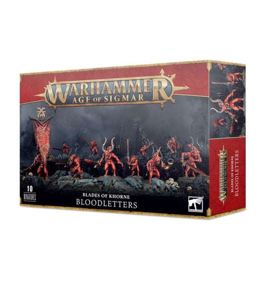 Bloodletters Chaos Dämonen Miniaturenset für Age of Sigmar und Warhammer 40000 Deutsch