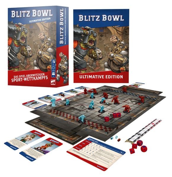 Blitz Bowl Ultimative Edition Warhammer Blood Bowl Box Zwerge Orks deutsch