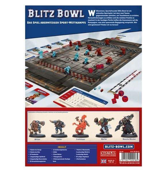 Blitz Bowl Ultimative Edition Warhammer Blood Bowl Box Zwerge Orks deutsch