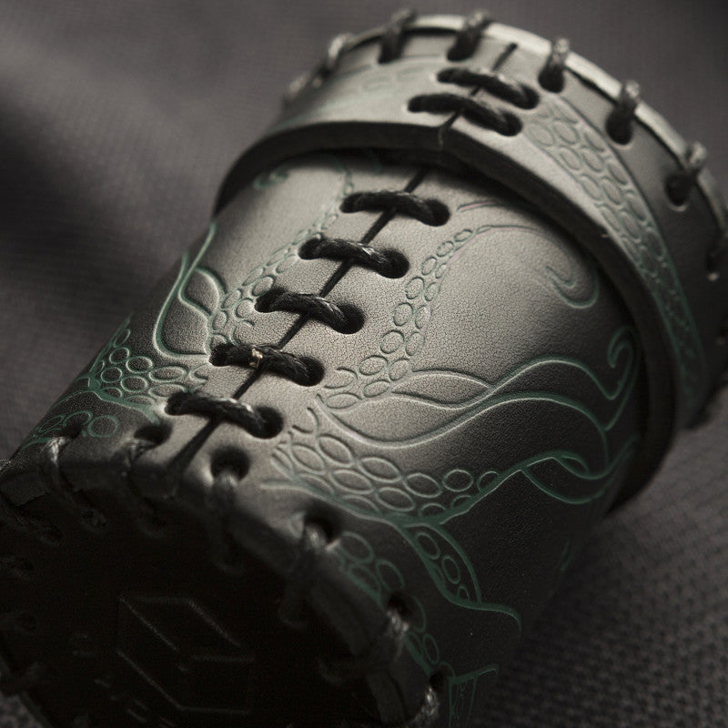 Call of Cthulhu Black & green-golden Leather Dice Cup