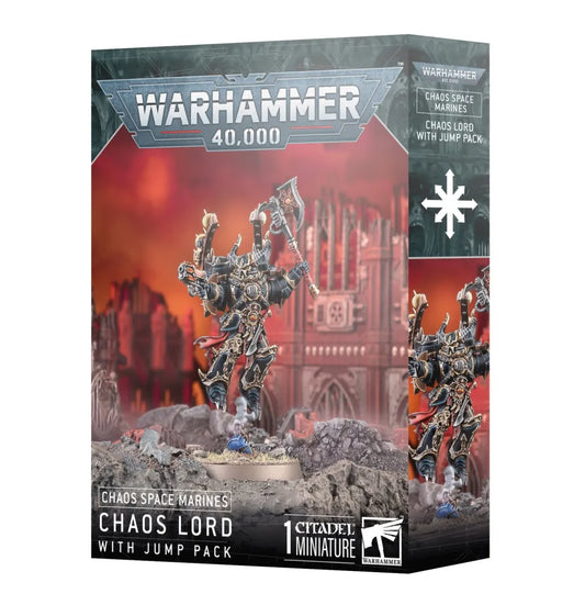 Warhammer 40.000 Chaos Space Marines Chaos Lord mit Sprungmodul Miniaturen