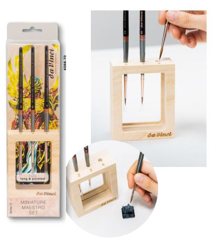 da Vinci Miniature Maestro Pinselset Serie 70 Größen 2–4