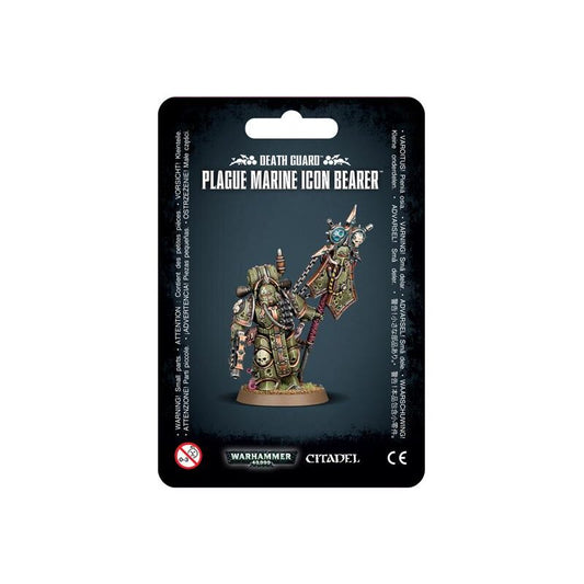 Warhammer 40k Death Guard Plague Marine Icon Bearer Seuchenmarine Figur CSM