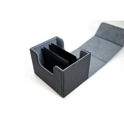 DiceWyrm magnetische Deckbox für 100 doppelt gesleevte Karten – Schwarz