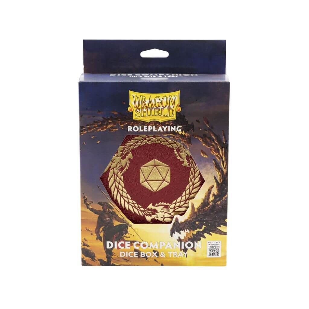 Dragon Shield RPG Dice Companion Hardcover: Blood Red