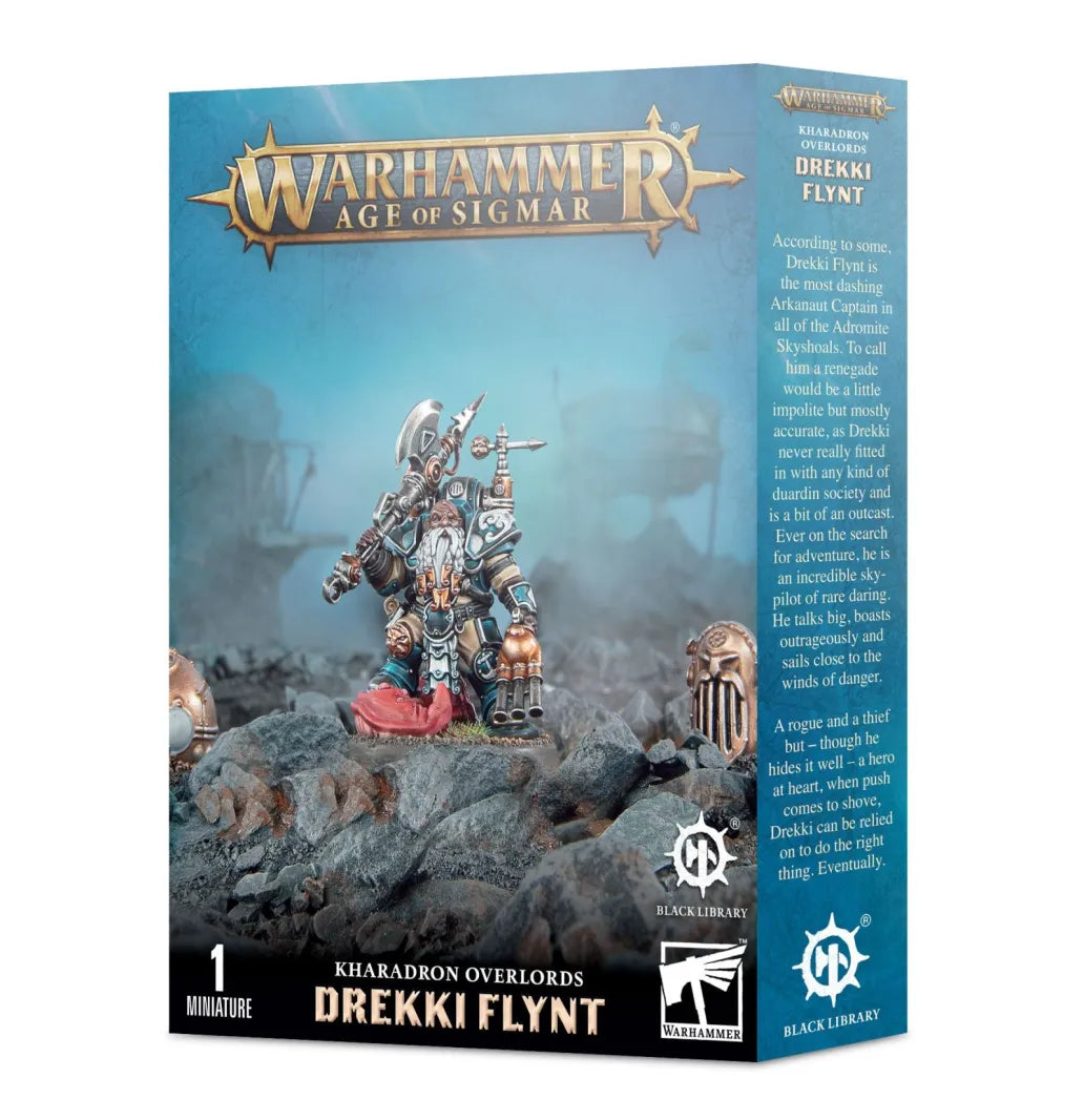 Drekki Flynt 99120205044 – Warhammer Age of Sigmar Khorne Bloodbound Drekki Flynt Warleader