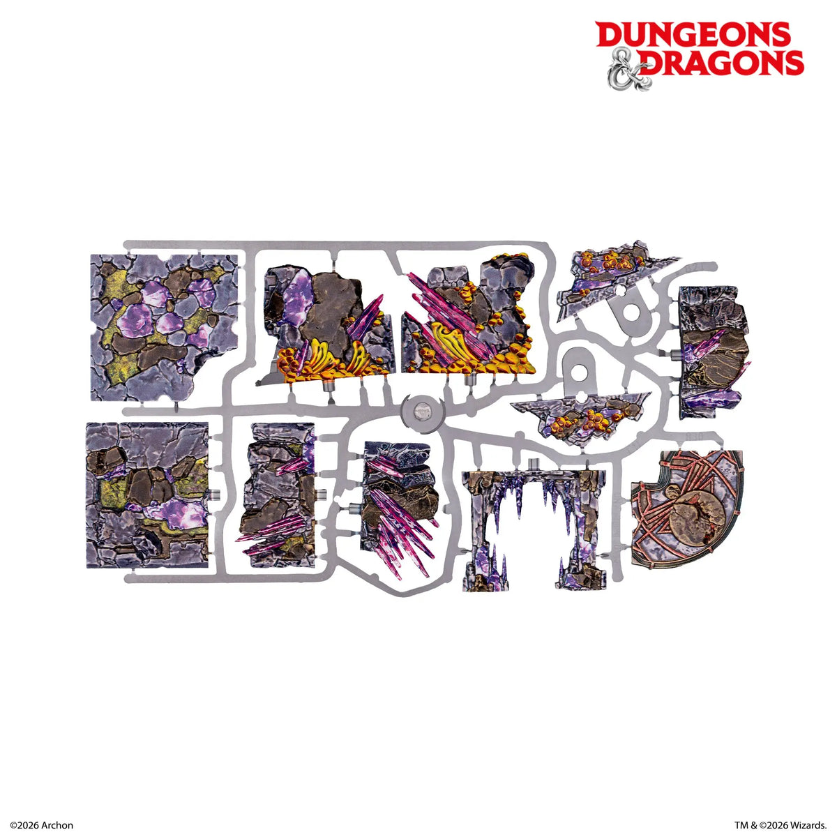 Dungeons & Dragons© Underdark Pre-Painted Terrain Set