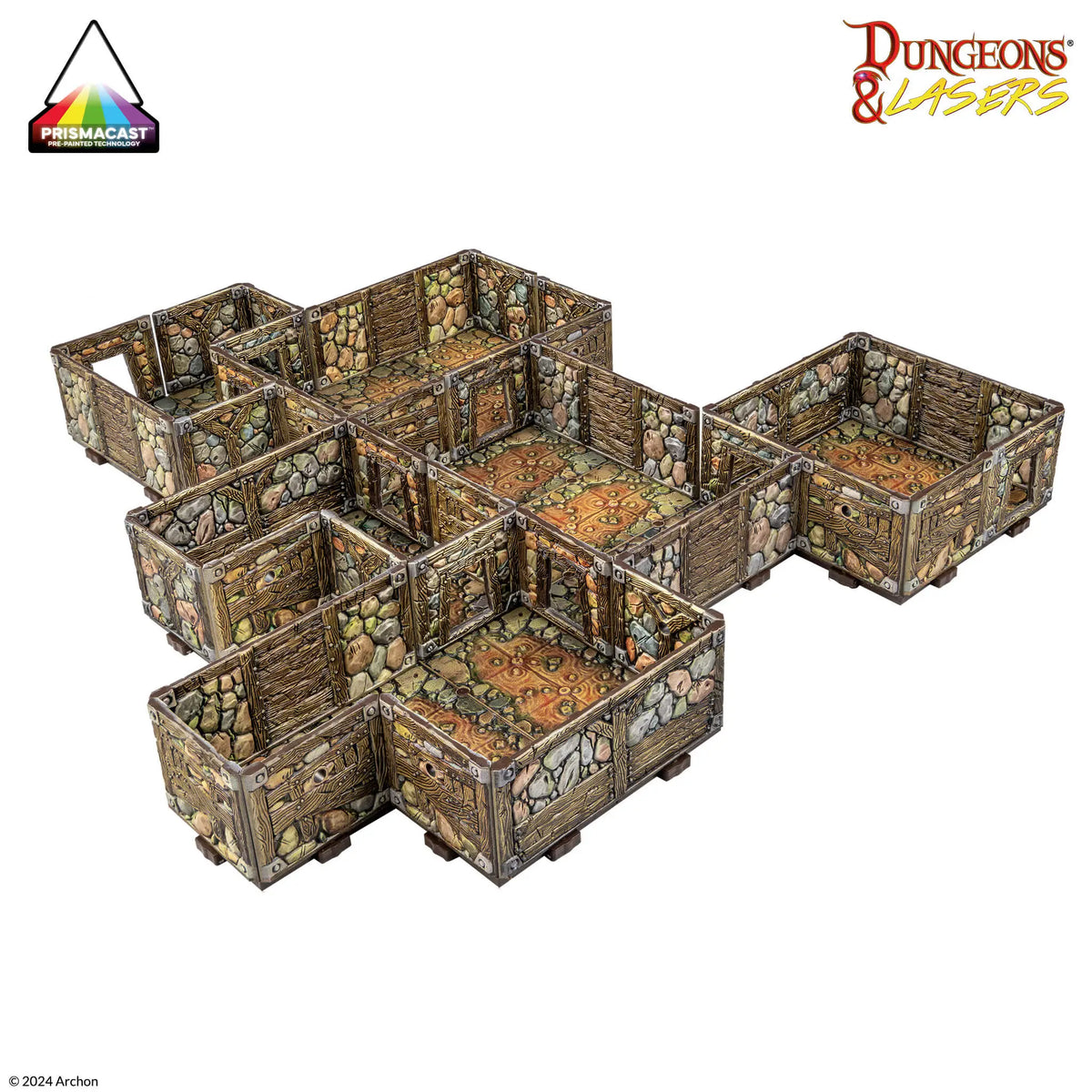 Dungeons & Lasers Abandoned Mines Pre-Painted