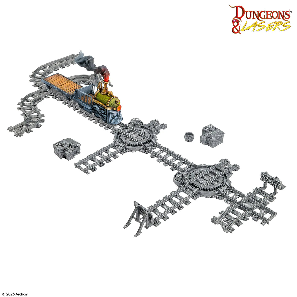 Dungeons & Lasers Dwarven Train Set