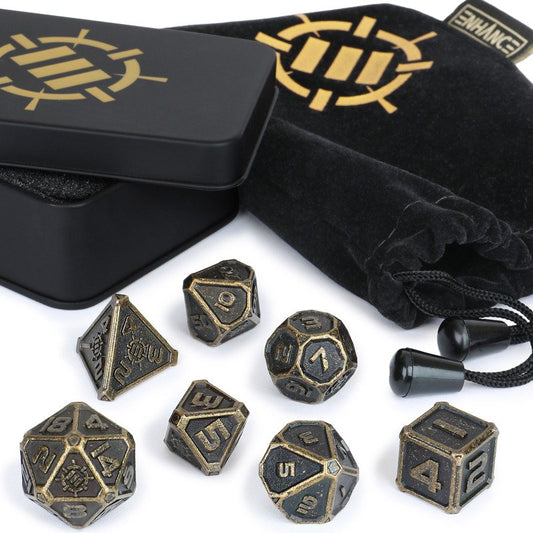 ENHANCE RPG Metal Dice Set (7-teilig)