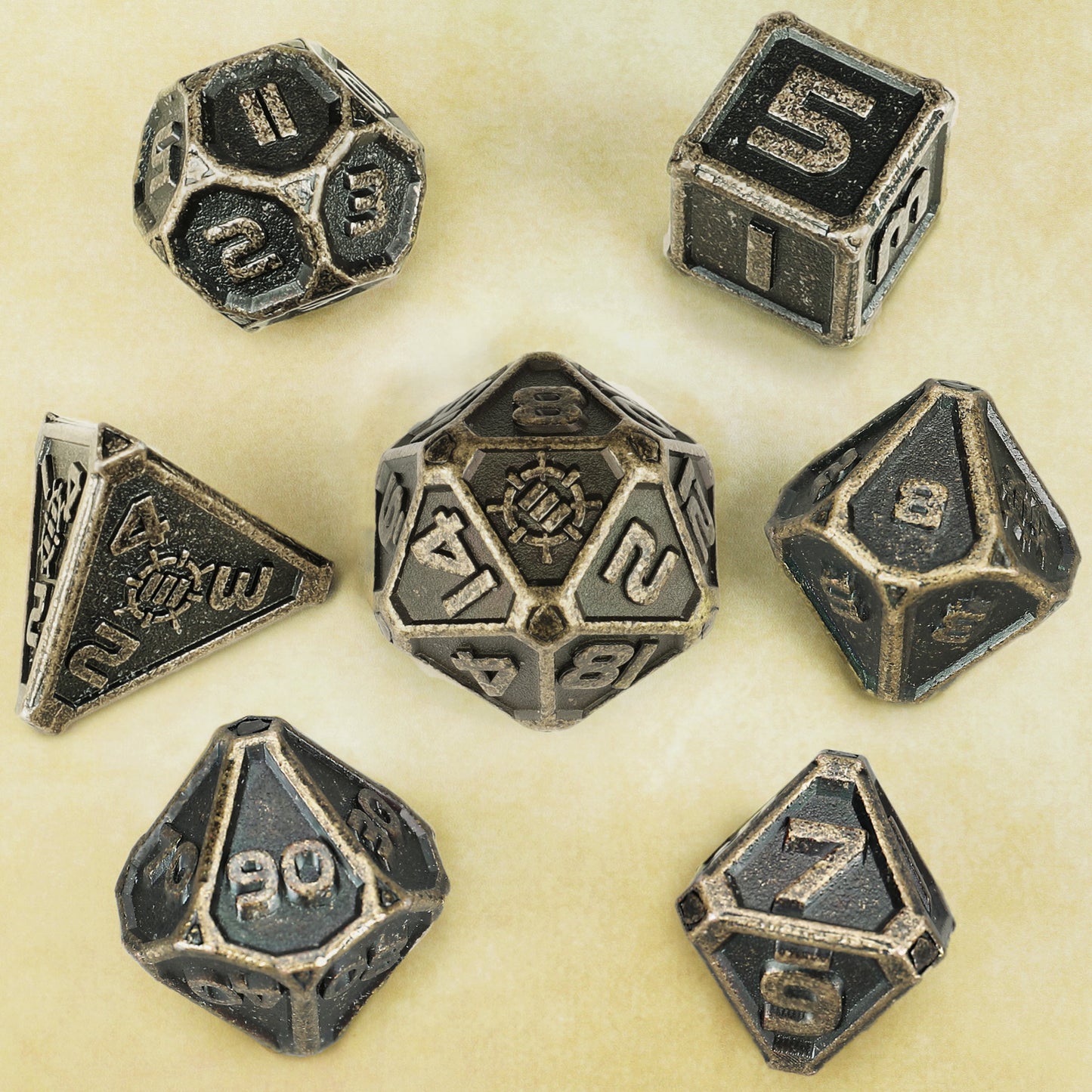 ENHANCE RPG Metal Dice Set (7-teilig)