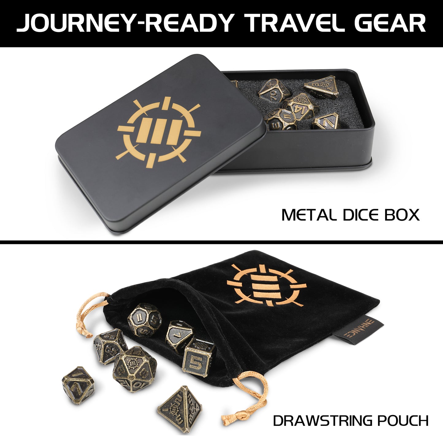 ENHANCE RPG Metal Dice Set (7-teilig)