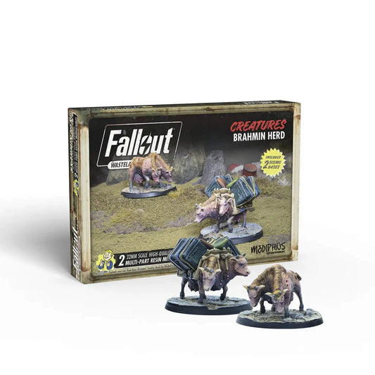 Fallout Miniatures: Brahmin Herd Creatures Resin Wasteland Warfare